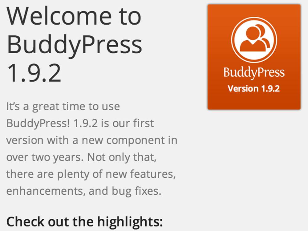 Welcome to BuddyPress
