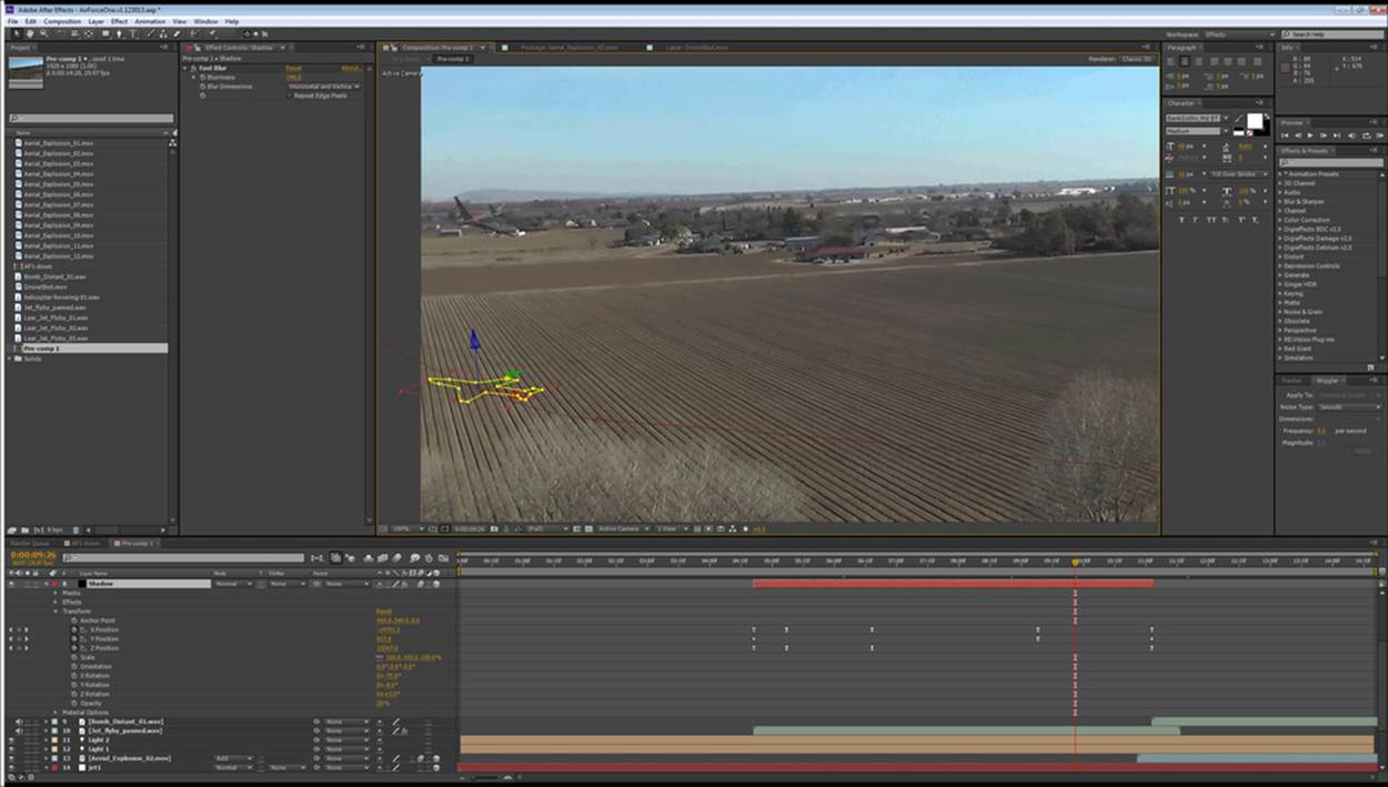 The possibilities of live footage, world position mattes, and compositing
