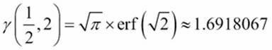 Computing the partial gamma value