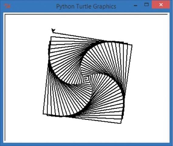 If you answer y to the question in IfSpiral.py, you’ll see a spiral like this one.