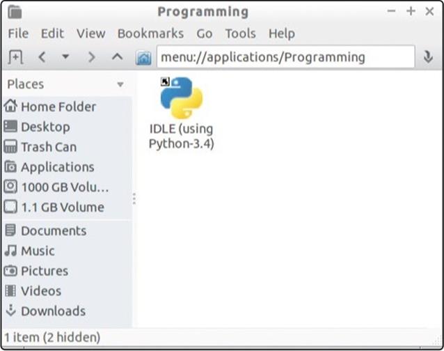 IDLE, the Python shell program