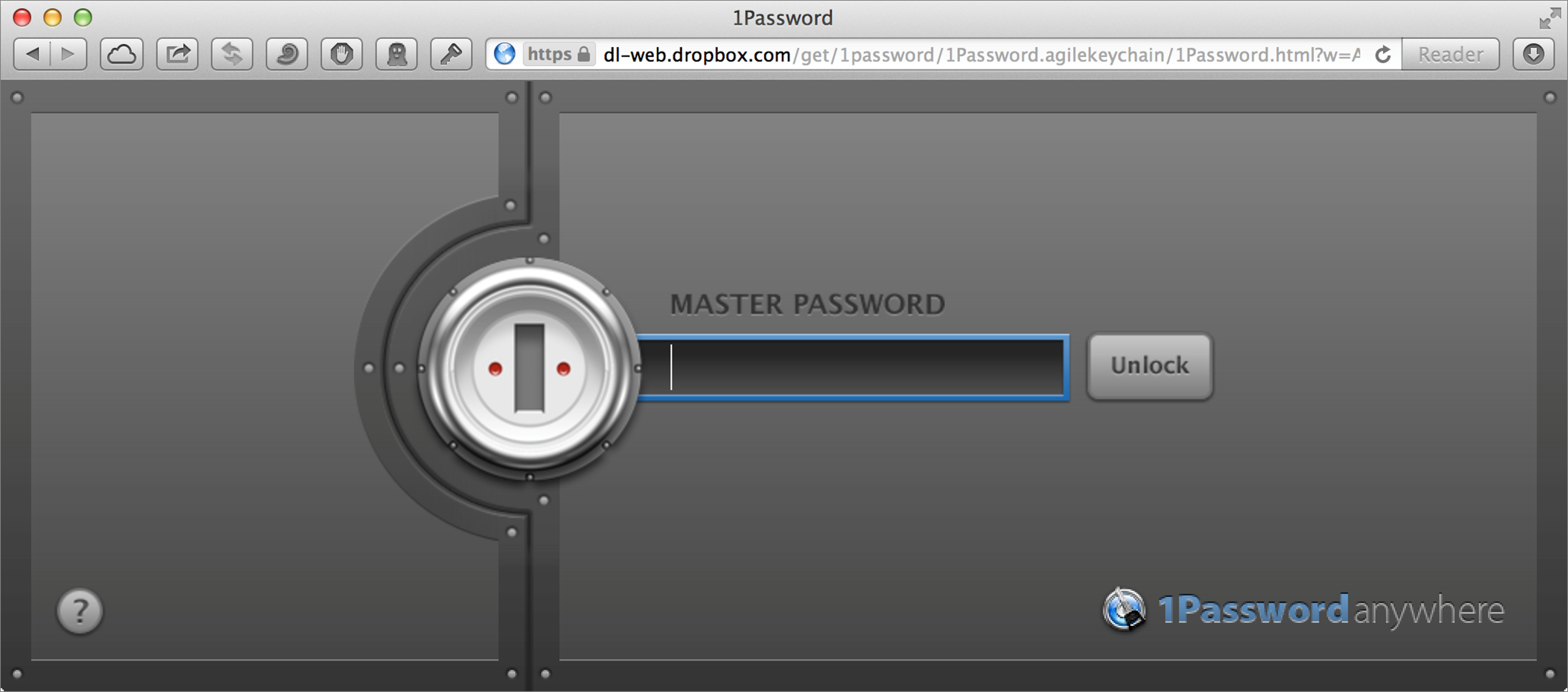 **Figure 38:** Yes, that’s your 1Password login screen—in a browser!
