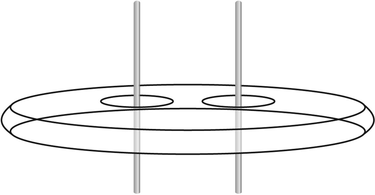 Spacing two vertical antennas one wavelength apart provides a signal gain along the line of the antennas