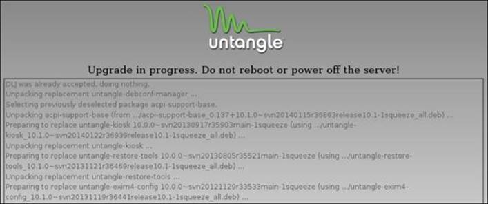 Upgrading Untangle