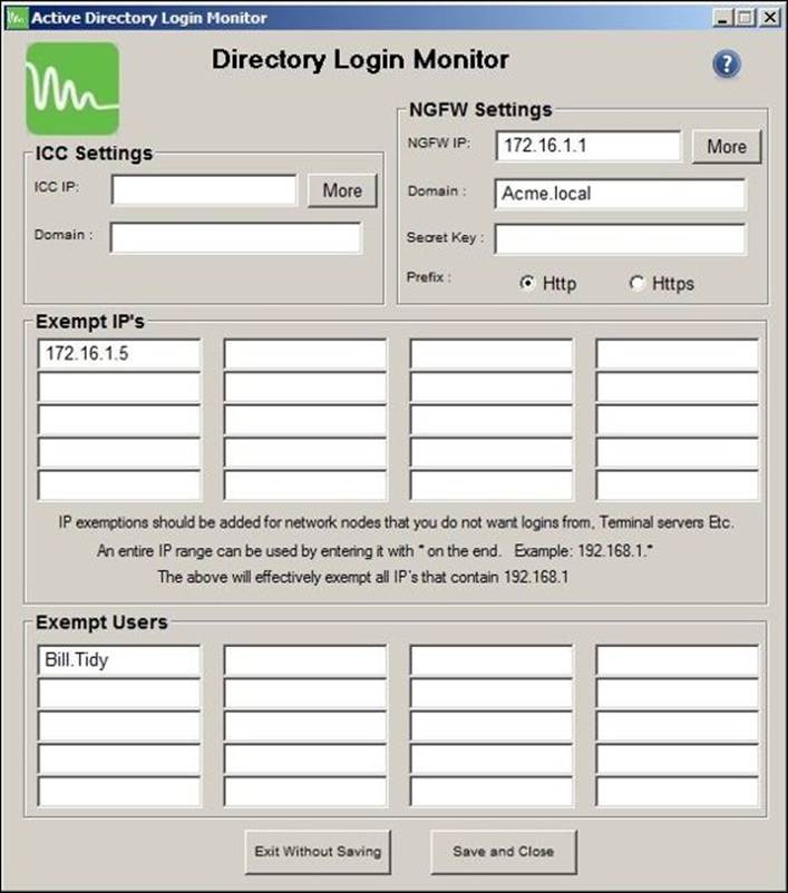 The Active Directory Login Monitor Agent