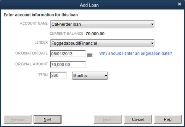 Loan Manager automatically selects Months in the Term drop-down list. Specifying the number of months for a 30-year loan is a great refresher for your multiplication tables, but you don’t want to confuse Loan Manager by making an arithmetic error.If your loan’s term is measured in something other than months, in the Term drop-down list, choose the appropriate period (such as Years). Then you can fill in the Term box with the number of periods shown on your loan documents.