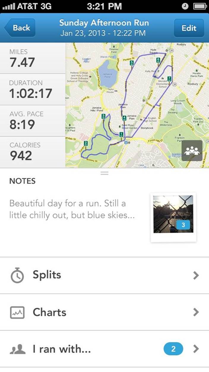 RunKeeper, an example of automated exercise tracking