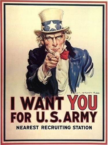 The famous World War I poster of Uncle SamWikimedia Commons: