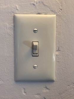 A domestic light switchPhoto by author.