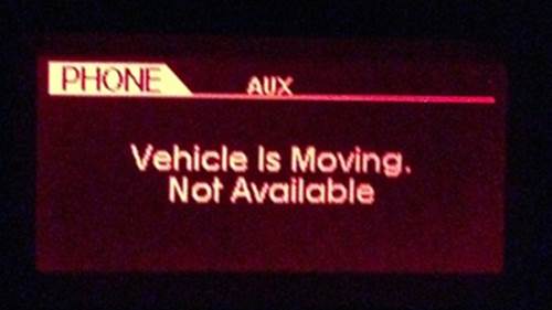 “I’m sorry, Andrew, I’m afraid I can’t do that.” My Kia Forte, channeling HAL 9000Photo by author.