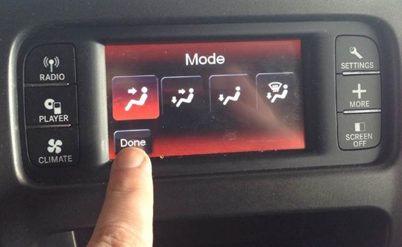 Poking at a confusing modal interface (photo by author)