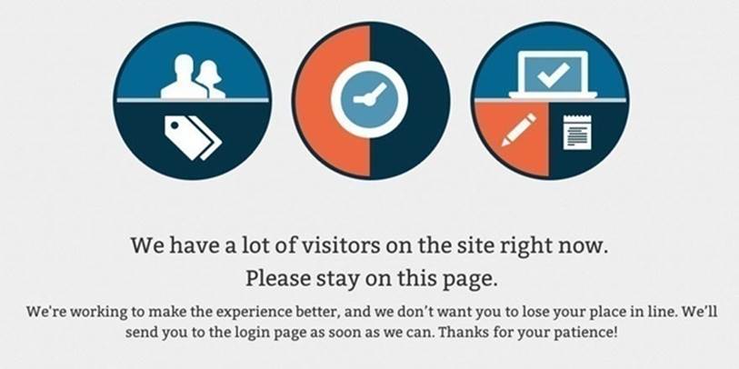 What millions of users saw when the ACA national website launched