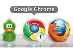 Google’s Chrome browser icon (the trigger to launch it) also indicates active downloads and the download’s progress.