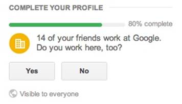 Google+ guesses where you work based on your friends’ employment. (Courtesy Artem Gassan and Little Big Details.)