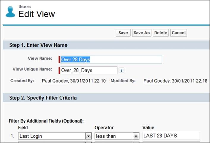 Managing users in Salesforce CRM