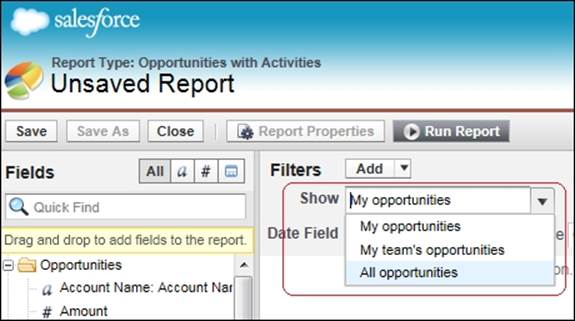 Step 1 – Define the Custom Report Type