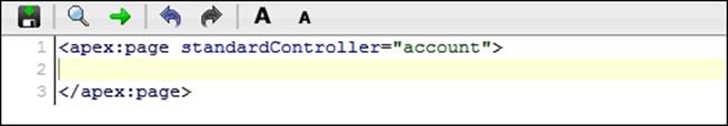 Changing the Visualforce Controller to specify an Account Standard Controller