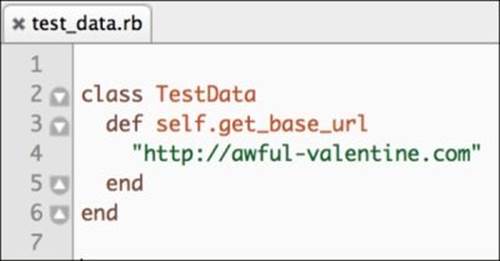 Hiding test data from tests