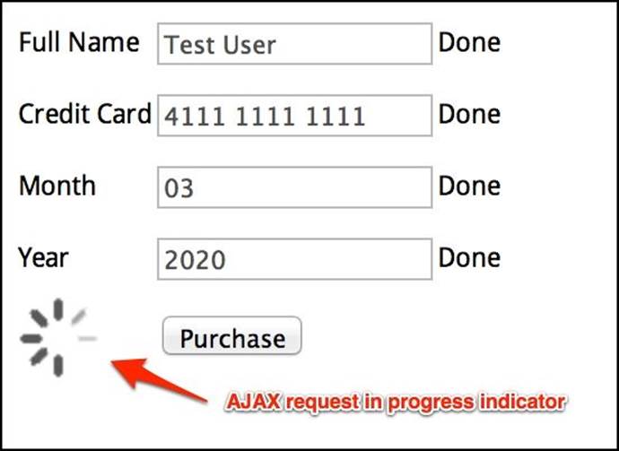 Using explicit delays to test AJAX forms