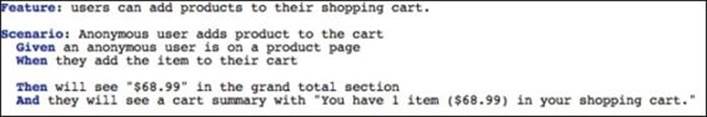 Describing shopping cart behavior