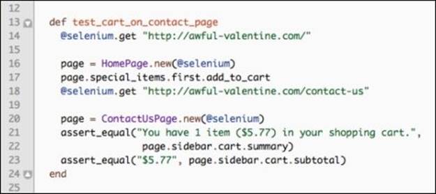 Using Page Objects in the Test::Unit framework