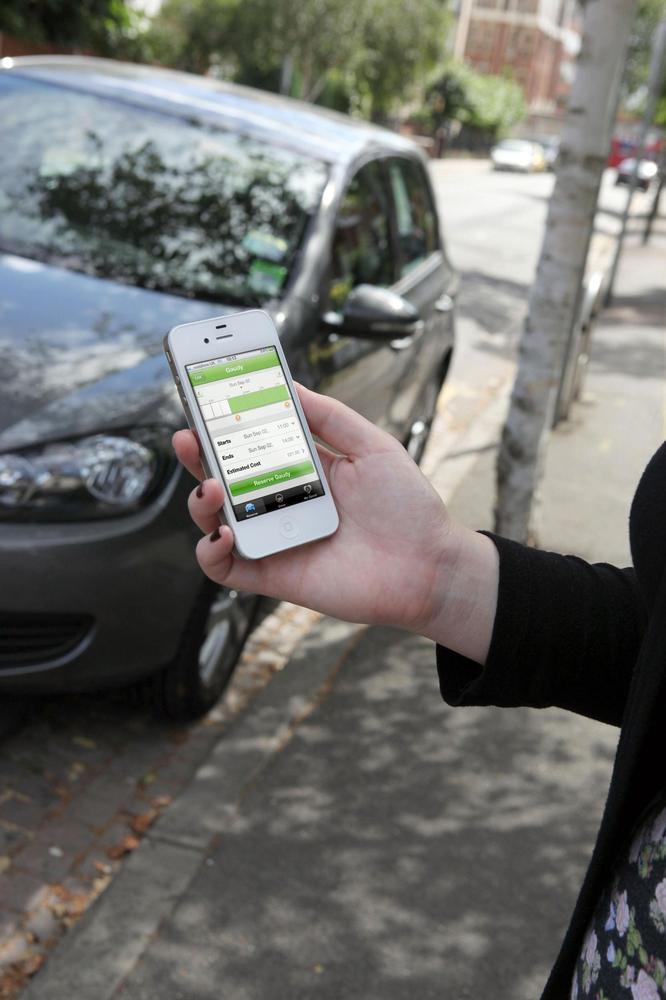 When you book a Zipcar online, the service sends details of the reservation to the car; swiping a smart card authenticates you as the person who made the booking (image: Zipcar)