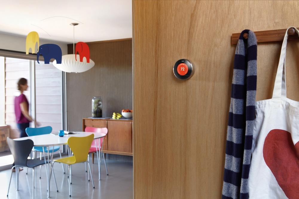 Nest thermostat shown in home (image: Nest)