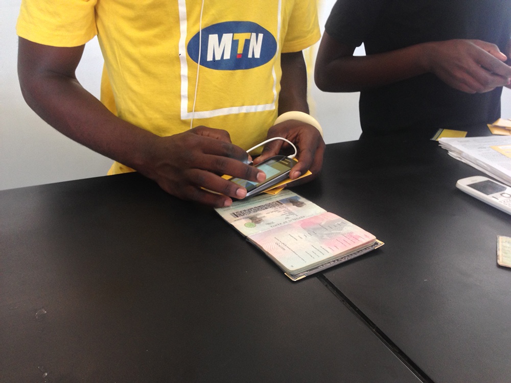 Documenting the process of buying a SIM card and data plan in Zambia (image: Mark Kamau)