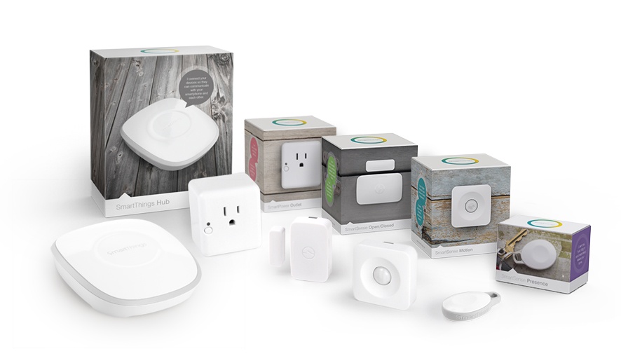 A selection of the SmartThings products range (image: SmartThings)