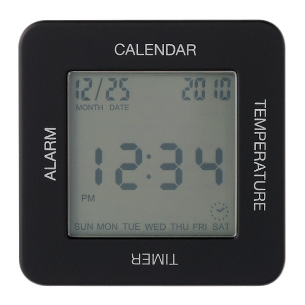 The Muji Multi Clock (no longer sold) with the calendar function activated (image: Muji)