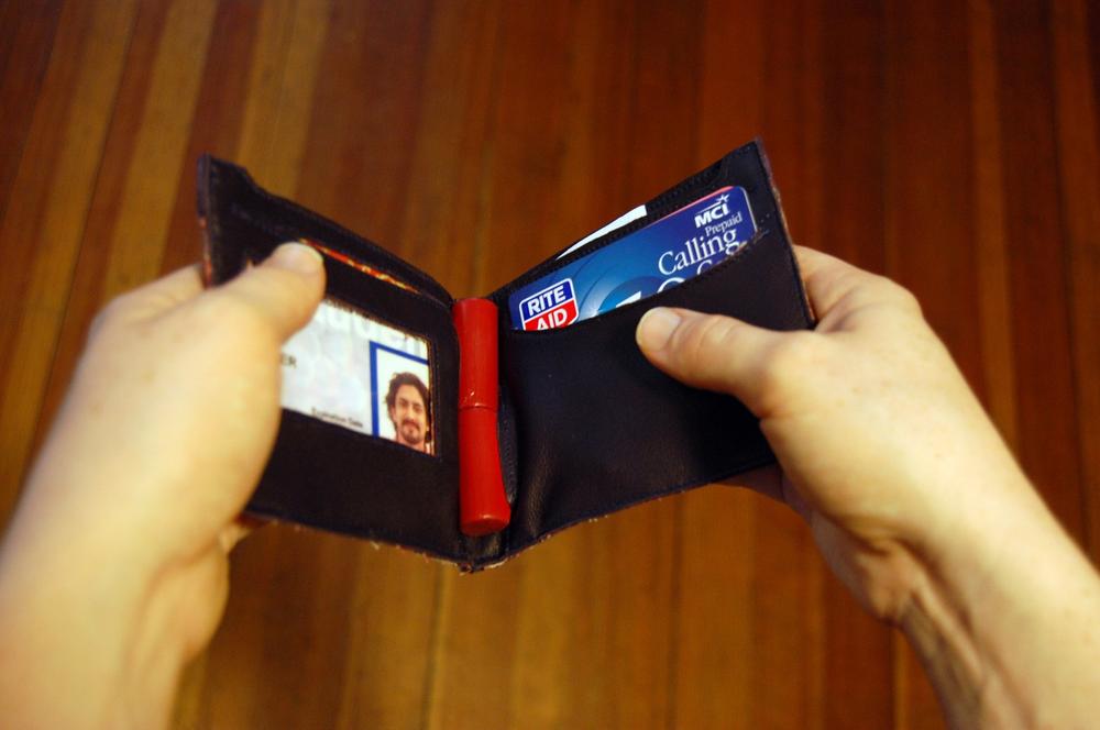 One of the three prototype wallets from the Proverbial Wallets project (image: John Kestner, Supermechanical)