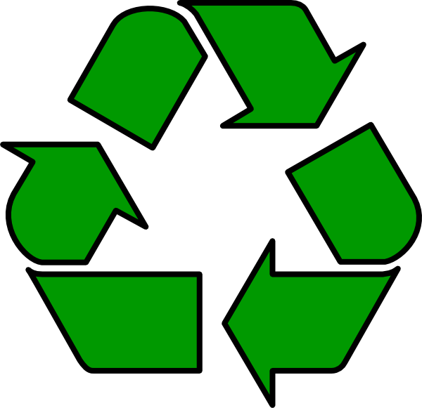 The universal recycling symbol implies that materials can be recycled into equivalent materials, which is not the case (image: C Buckley via WikiCommons)
