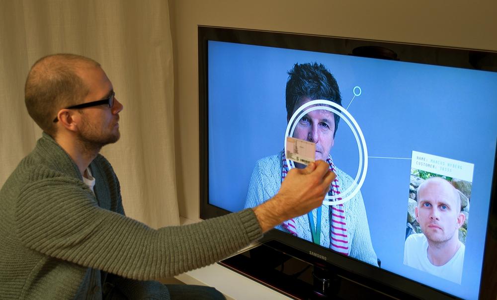 Wizard-of-Oz prototype of a video-driven collaboration service (image: Ericsson User Experience Lab)