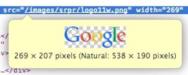 Chrome DevTools will tell you how large an image is naturally as well as its actual displayed dimensions on the page.
