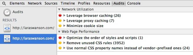 Chrome DevTools can run an audit on your page and give you basic web performance tips to speed things up.