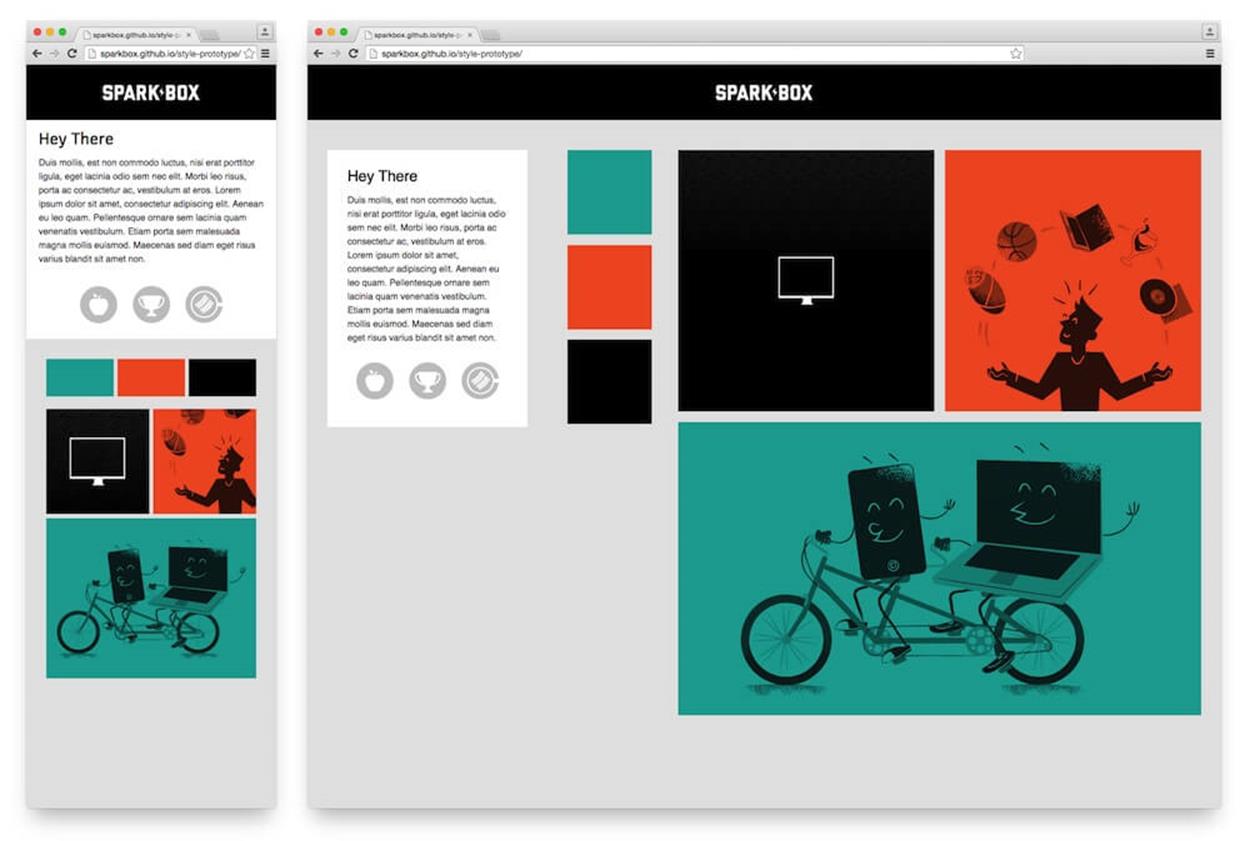 Style Prototype for the first Sparkbox site