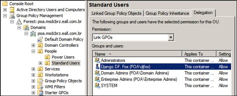 Allowing a user to link Group Policies to OUs