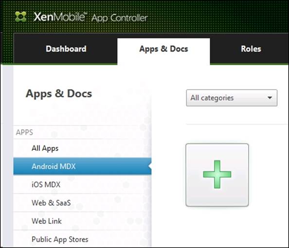 Application deployment from XenMobile™ App Controller